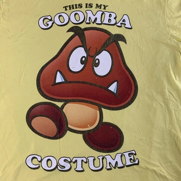 Nintendo This Is My Goomba Costume Size XL shirt - Picture 2 of 9